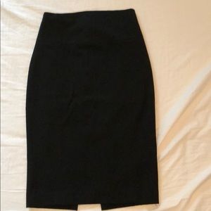 High waisted Black pencil skirt